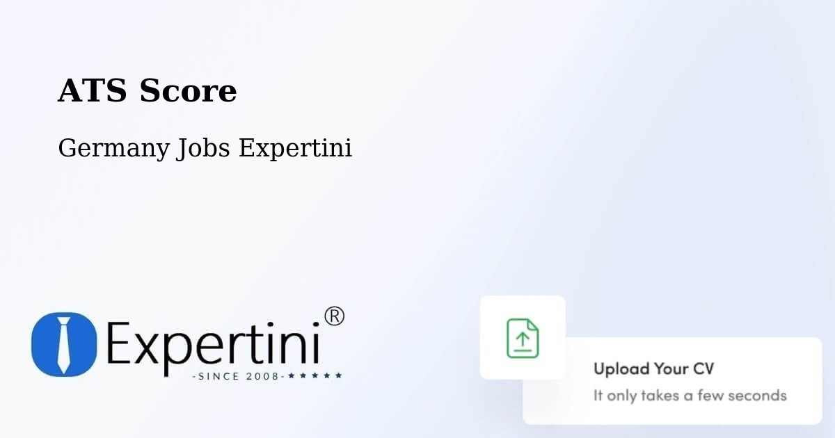 Resume ATS Score & Job Description Match Tool – Boxberg - Germany Jobs Expertini
