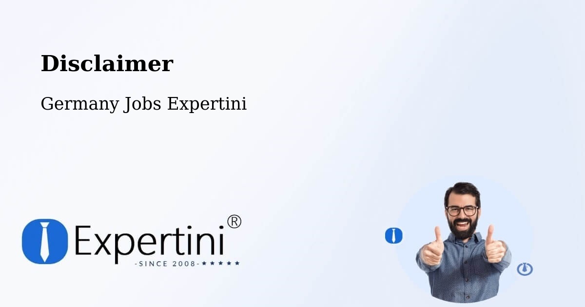 Disclaimer – Boxberg - Germany Jobs Expertini