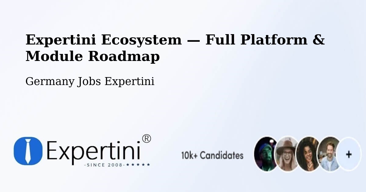 Expertini Ecosystem — Full Platform & Module Roadmap – Boxberg