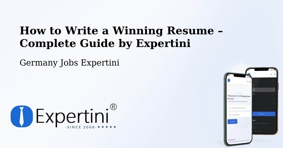 Resume Writing Guide for Job Seekers – Boxberg - Boxberg, Germany Jobs Expertini